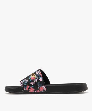 Mules de piscine imprimé fleuri à bandeau moussé femme  vue3 - GEMO (PLAGE) - GEMO