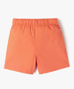 Bermuda en coton léger à taille élastique garçon vue4 - GEMO (ENFANT) - GEMO
