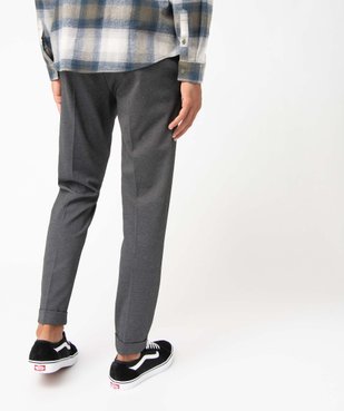 Pantalon de costume homme en toile extensible longueur chevilles vue3 - GEMO (HOMME) - GEMO
