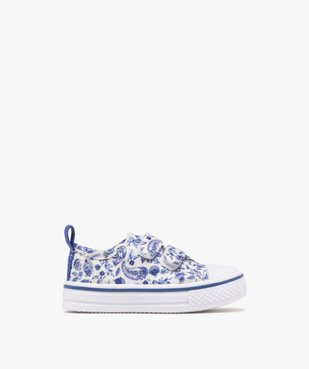 Baskets en toile fleurie à scratch fille - Lovely Wings vue1 - LOVELY WINGS - GEMO