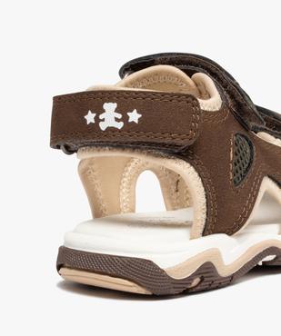 Sandales sport garçon unies à scratchs - LuluCastagnette vue6 - LULU CASTAGNETT - GEMO