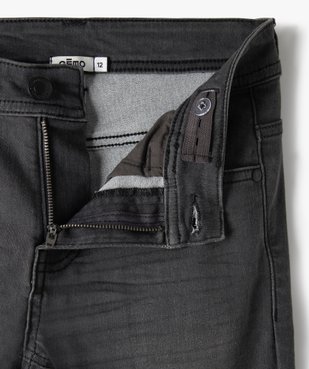 Jean garçon ultra skinny stretch avec plis aux hanches vue3 - GEMO (JUNIOR) - GEMO