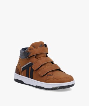 Baskets garçon mid-cut à scratchs et zip – Alma Planète vue2 - ALMA PLANETE - GEMO