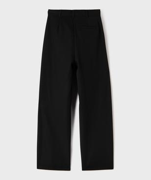 Pantalon en toile coupe large à pinces fille vue8 - GEMO (JUNIOR) - GEMO