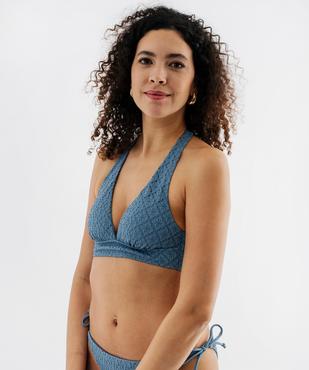 Haut de maillot de bain corbeille à bonnets moussés femme vue1 - GEMO (PLAGE) - GEMO