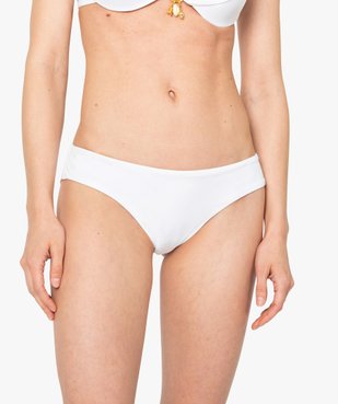 Bas de maillot de bain femme forme shorty uni vue1 - GEMO (PLAGE) - GEMO