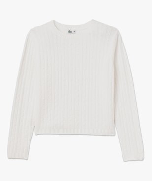 Pull torsadé à col rond femme vue5 - GEMO 4G FEMME - GEMO