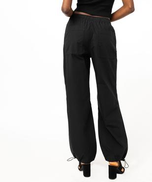 Pantalon baggy en toile de coton femme vue3 - GEMO(FEMME PAP) - GEMO