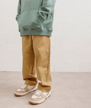 Pantalon chino coupe regular garçon vue8 - GEMO (JUNIOR) - GEMO