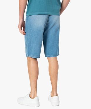 Bermuda en jean homme délavé coupe chino vue3 - GEMO (HOMME) - GEMO