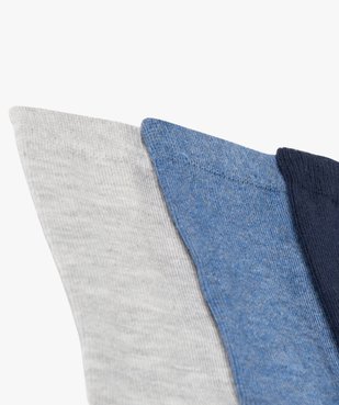 Chaussettes hautes coloris uni garçon (lot de 5)  vue2 - GEMO 4G GARCON - GEMO