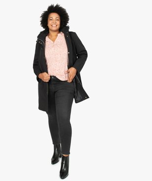Jean femme grande taille coupe Slim 4 poches extensible vue5 - GEMO (G TAILLE) - GEMO