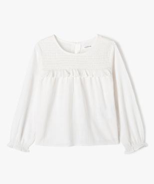 Chemise manches longues avec haut smoké fille - LuluCastagnette vue2 - LULUCASTAGNETTE - GEMO