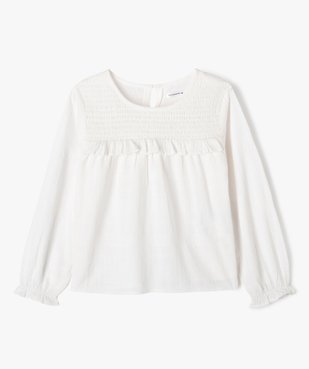 Chemise manches longues avec haut smoké fille - LuluCastagnette vue2 - LULUCASTAGNETTE - GEMO
