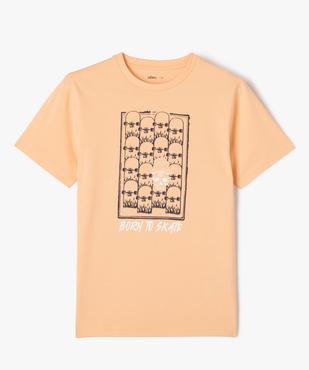 Tee-shirt manches courtes imprimé skate garçon vue3 - GEMO 4G GARCON - GEMO