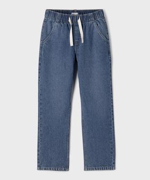 Jean droit à ceinture élastiquée ajustable garçon vue1 - GEMO 4G GARCON - GEMO