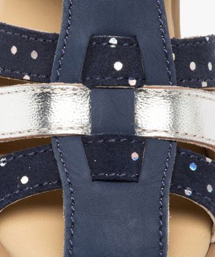 Sandales bébé fille dessus cuir à contrefort fermé – NA! vue6 - NA! - GEMO