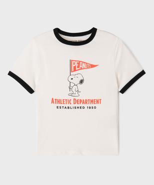 Tee-shirt manches courtes à motif Snoopy fille - Peanuts vue2 - SNOOPY - GEMO