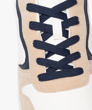 Baskets homme tricolores et bi-matières à lacets vue6 - GEMO (SPORTSWR) - GEMO