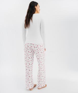 Pyjama côtelé femme - LuluCastagnette vue5 - LULUCASTAGNETTE - GEMO