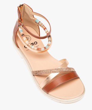 Sandales fille à brides fantaisie avec talon zippé vue5 - LOVELY WINGS - GEMO
