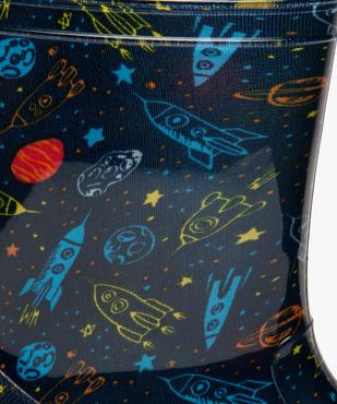 Bottes de pluie garçon motif fusées et semelle lumineuse vue6 - GEMO (ENFANT) - GEMO