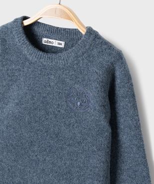 Pull col rond bébé garçon vue2 - GEMO(BEBE DEBT) - GEMO