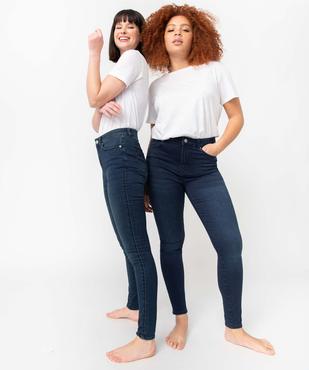Jean femme coupe skinny taille haute vue6 - GEMO 4G FEMME - GEMO