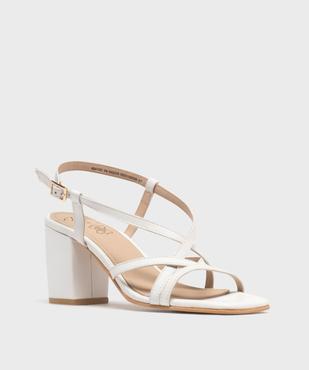 Sandales à talon haut et fines brides femme - Tanéo vue2 - TANEO - GEMO