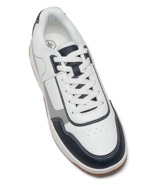 Baskets homme tricolores à lacets style casual vue6 - GEMO (SPORTSWR) - GEMO