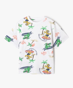 Tee-shirt oversize à motif animaux garçon vue2 - GEMO 4G GARCON - GEMO