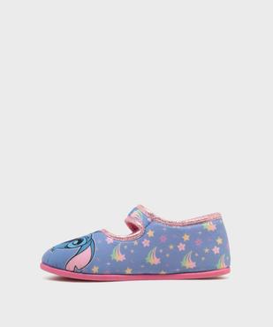 Chaussons babies à scratch en velours imprimé fille - Stitch vue3 - LILO & STITCH - GEMO