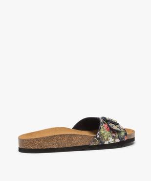 Mules femme à talon plat et bride ajustable vue4 - GEMO (CASUAL) - GEMO