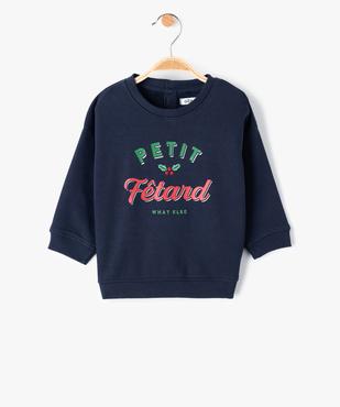 Sweat de Noël bébé à message vue1 - GEMO(BEBE DEBT) - GEMO