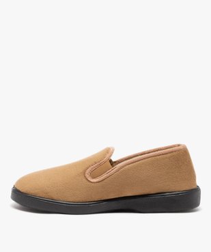 Chaussons en velours uni et doublés laine homme vue5 - G'FLEX - GEMO