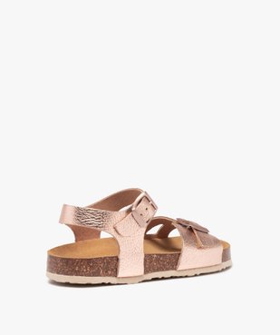 Sandales fille à semelle liège et brides à boucle vue4 - GEMO (ENFANT) - GEMO