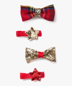 Pince à cheveux spécial Noël fille (lot de 3) vue1 - GEMO (ACCESS) - GEMO