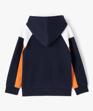 Sweat zippé à capuche garçon vue3 - GEMO (ENFANT) - GEMO
