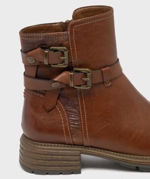 Boots avec brides fantaisie sur la tige femme - Emilia Rosa vue6 - EMILIA ROSA - GEMO