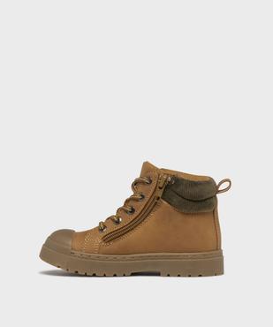Boots avec motif dinosaure avec semelle crantée garçon - Buggy vue3 - BUGGY - GEMO