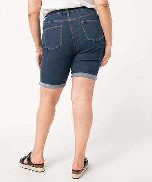 Bermuda en jean à revers femme grande taille vue3 - GEMO 4G GT - GEMO