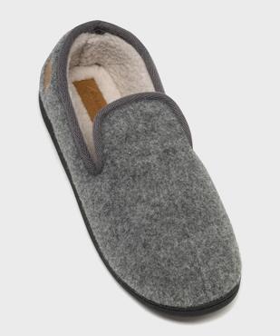 Chaussons fourrées forme pantoufle en velours homme - Roadsign vue5 - ROADSIGN D - GEMO