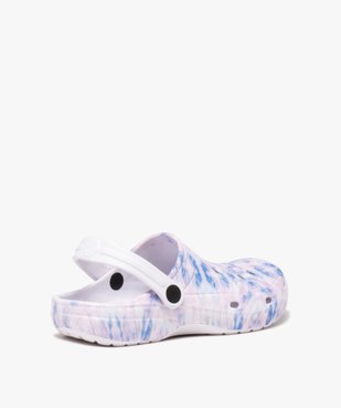 Sabots souples femme dessus perforé tie and dye vue4 - GEMO (PLAGE) - GEMO