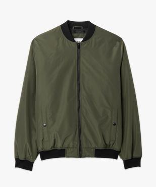 Blouson homme rembourré avec finitions bord-côte vue4 - GEMO 4G HOMME - GEMO