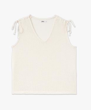 Débardeur en maille ajourée femme vue4 - GEMO(FEMME PAP) - GEMO