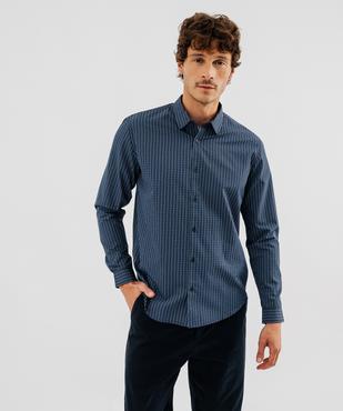 Chemise regular à carreaux homme vue1 - GEMO 4G HOMME - GEMO
