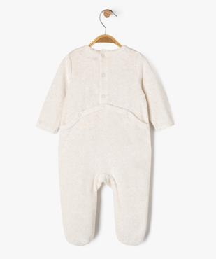 Pyjama en velours avec motif chien bébé garçon vue4 - GEMO 4G BEBE - GEMO
