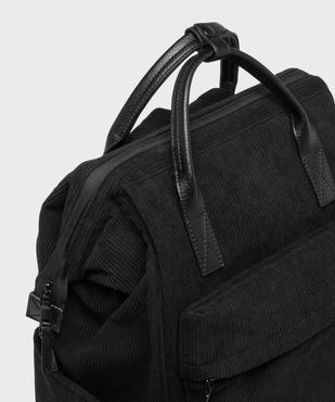 Sac à dos ordinateur en velours côtelé homme vue3 - GEMO (ACCESS) - GEMO