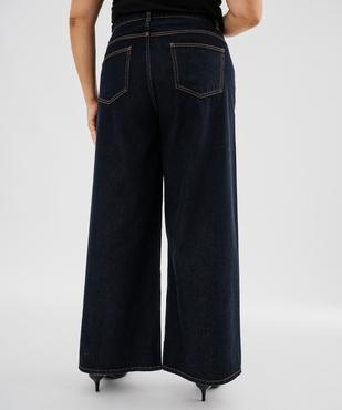 Jean wide leg avec coutures asymétriques femme grande taille vue3 - GEMO (G TAILLE) - GEMO
