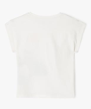 Tee-shirt manches courtes loose à motif fille vue3 - GEMO (ENFANT) - GEMO